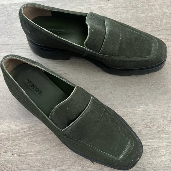 Vince Green Robin Pony Hair Loafers - Picture 5 of 7